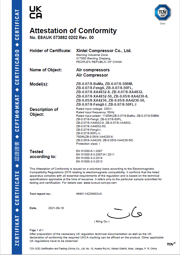 UKCA certification